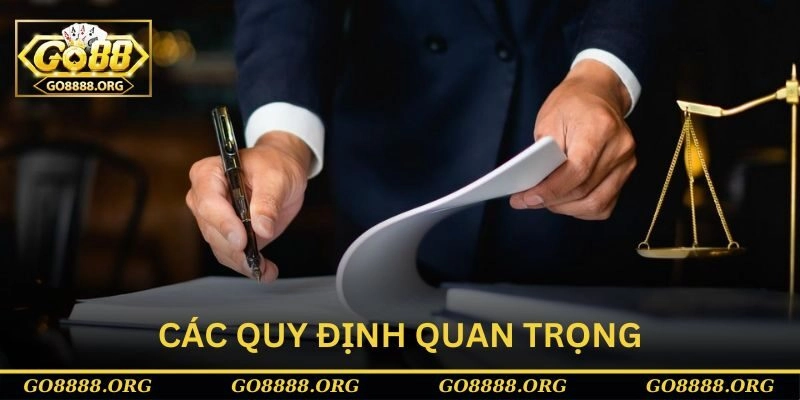 Các quy định quan trọng về chơi có trách nhiệm tại Go88 Các quy định quan trọng về chơi có trách nhiệm tại Go88